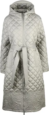 K-Way Sage Green Quilted Polyester Down Jacket