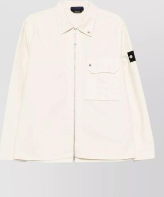 Stone Island cotton shirt jacket