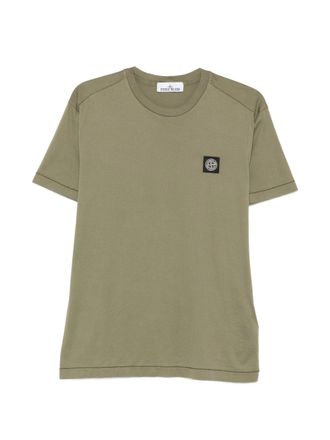 Stone Island Olive Green T-Shirt Crew Neck Tee