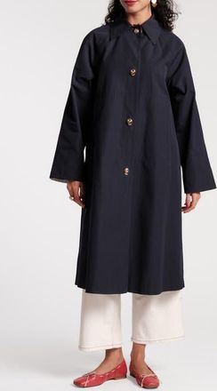 Frances Valentine Spiffy Trench in Navy at Nordstrom, Size X-Large