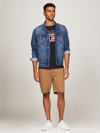 Tommy Hilfiger Mens Belted Twill 9 Short - Brown - 28