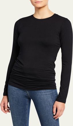 L'agence Tess Long-Sleeve Crewneck Tee