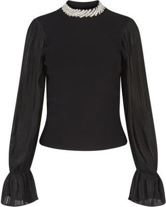 Anne Fontaine Brianca Top in Black at Nordstrom, Size Small