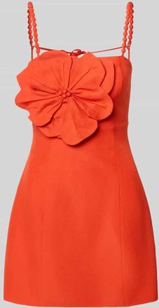 Forever New Cocktailkleid aus Viskose mit floraler Applikation in Orange, Gr&ouml;&szlig;e 34