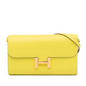 Herm&egrave;s Pre-owned Hermes Evercolor Constance Wallet To Go X1VOM7IQRMGC5WH5