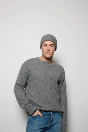 Cesar Casier Montana Crewneck Sweater In Grey