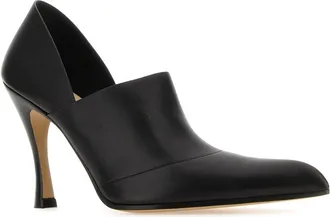 Loewe Pointed-Toe Leather Heel - Black