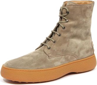 Tod's Xxm 09J0Gk 50Re 0C405 Stivaletto Allacciato - Heren - Veterlaarzen - Beige - 44 EU - Su&egrave;de - Schoenen