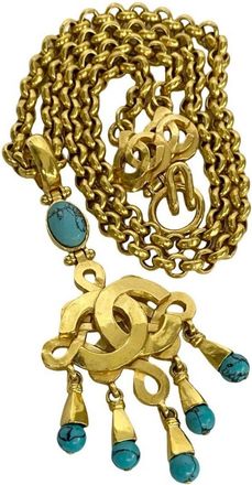 Chanel gold gold Plating Necklace (Pre-Owned)