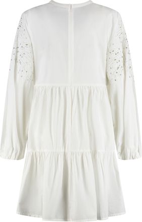 Pinko Womens Andromeda Cotton Mini Dress White