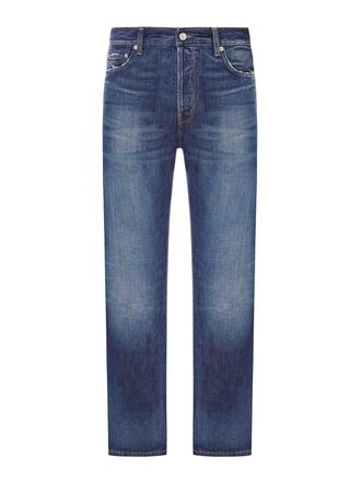 Haikure Straight Leg Washed Denim Jeans With Pockets
