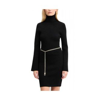 Michael Kors Dames, Jurken, Zwart, Maat: XL Nylon