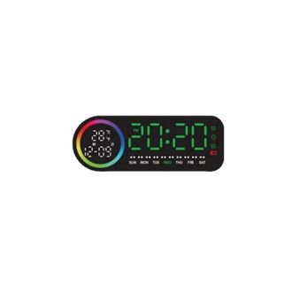 OEM Despertador Digital Con Pantalla Led Grande - Despertador Digital Con Visualizaci&oacute;n Del D&iacute;a De La Semana, Pantalla T&aacute;ctil, Alarma Dual (funci&oacute;n De Rep