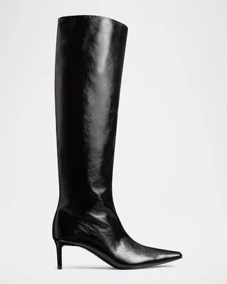 Khaite Ona Knee-High Leather boots