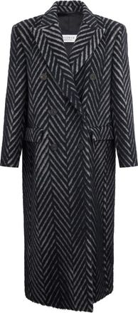 PESERICO Dames, Mantels, Zwart, Maat: 2XL Katoen