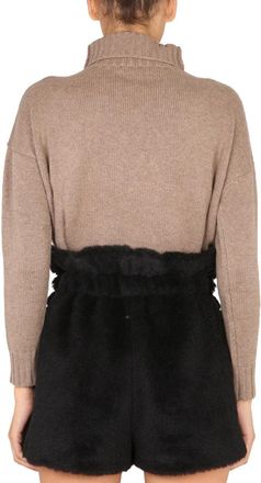 Max Mara Cropped Crewneck Sweater - Beige
