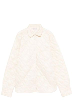 Moncler WOMENS QUILTED SHIRT Size: 44, colour: BIEGE