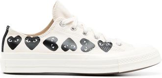 Comme Des Gar&ccedil;ons Multi Heart Ct 70 Low Top - Heren - Sneakers - Wit - 38 EU - Katoen - Schoenen