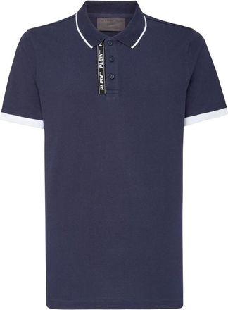 Philipp Plein Tops, Heren, Blauw, 2Xl, Katoen, Polo Shirt SS