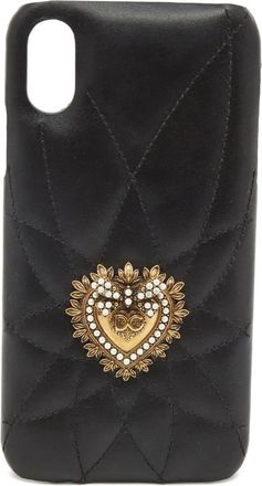 Dolce & Gabbana Gewatteerde telefoonhoes - Zwart