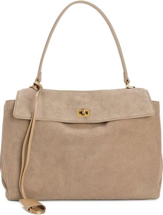 Tiffany & Fred Suede Top Handle Tote