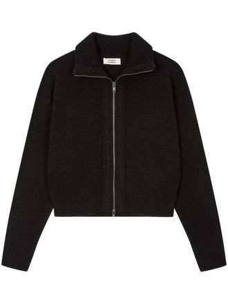 STUDIO TOMBOY high-neck zip-up cardigan - Black