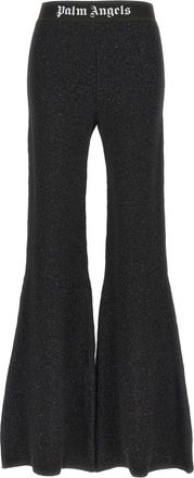 Palm Angels Dames, Broeken, Zwart, Maat: S Wol