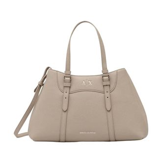 A|X Armani Exchange Crossbody Bag - Dames - Tassen - Beige - Maat: ONE Size Leer