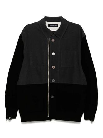 Undercover Giacca-camicia con inserti - Grigio
