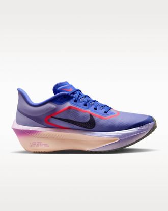 Nike Womens Zoom Fly 6 Road Racing Shoes In Violet Mist/hot Lava/bright Violet/purple Dynasty