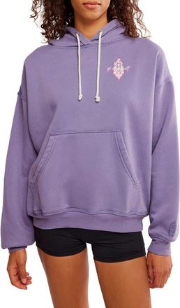 Free People FP Movement Final Call Graphic Hoodie in Graphite Combo at Nordstrom Rack, Size X-Small