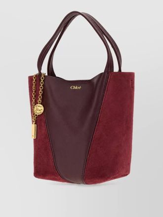 Chlo&eacute; chlo&eacute; spin small leather tote bag