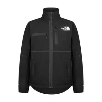 The North Face Denali Jack TNF Zwart Rits Logo - Heren - Outdoorjassen - Zwart - S - Polyester - Fitness