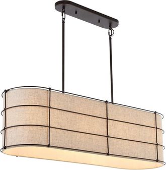 Jonathan Y Designs Jonathan Y Chadwick 42In 4-Light Rustic Farmhouse Iron Led Pendant
