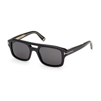 Tom Ford Sunglasses, unisex, Black, Size: 53 MM Bold Pilot Sunglasses