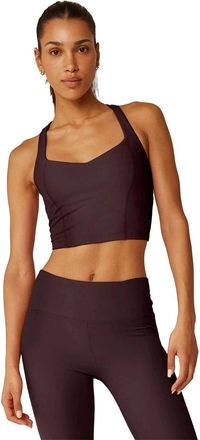 Beyond Yoga Beyond Yoga Powerbeyond Intensity Tank Top Womens Plum Racerback Cropped JDM2335