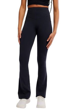 Free People FP Movement Never Better Flare Leg Pants in Black at Nordstrom, Size X-Small