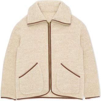 Fortela Teddy Cashmere Silk Jacket in Cream at Nordstrom, Size X-Small Eu