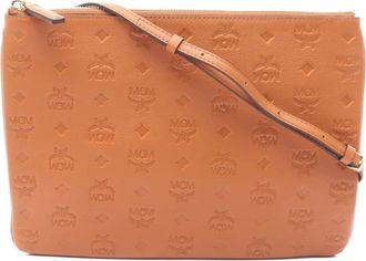 MCM Borsa a spalla Visetos piccola anni 2010 - Arancione