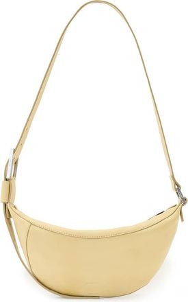 AllSaints Luna Leather Crossbody Bag in Mellow Yellow at Nordstrom