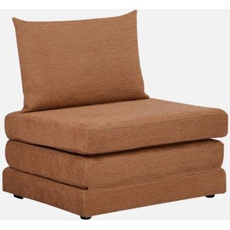 Sweeek Sweeek - Poltrona letto matrimoniale in tessuto chenille, 1 posto