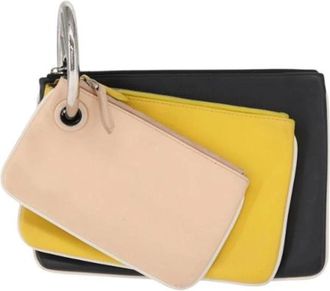 Fendi Pre-owned Leren Clutch - Dames - Vintage Clutch - Veelkleurig - ONE Size - Leer - Vintage