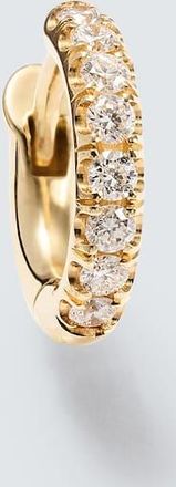 Spinelli Kilcollin Micro Hoop Mini 18kt gold single earring with diamonds