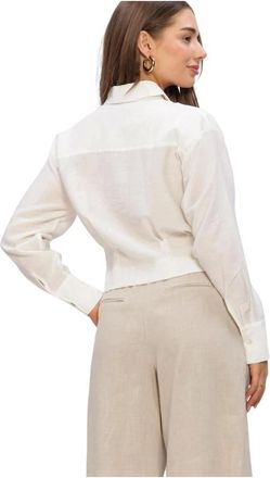 Minus Dames, Blouses & Shirts, Wit, Maat: 2XL