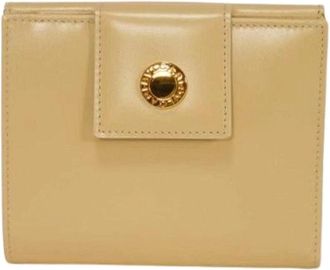 Bulgari Pre-owned Wallets, male, Beige, Size: ONE SIZE Pre-owned Vintage Wallet (bi-fold)