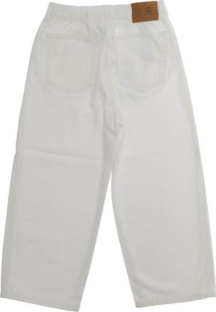 Maison Margiela Boys Kids Cotton Trousers White