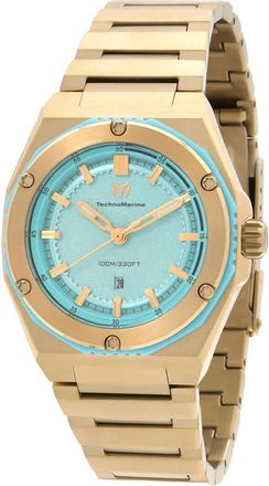 Technomarine Coral Quartz Green Dial Ladies Watch TM-416087