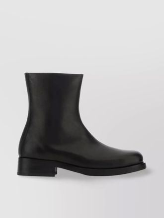 Our Legacy square toe leather ankle boots