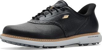 Skechers Prestige SL Slip-In Archfit Golf Shoe Womens Golf Shoes Black/Gold : 9.5 B - Medium, Leather