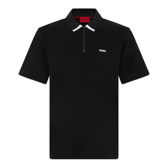 HUGO BOSS Tops, Heren, Zwart, S, Katoen, Dalomino Polo
